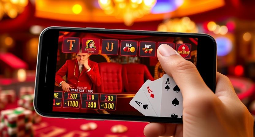 22JL mobile casino app interface